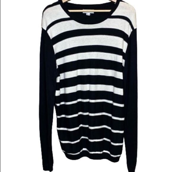 Nordstrom The Rail black and white crew neck sweater size XL - Picture 1 of 14